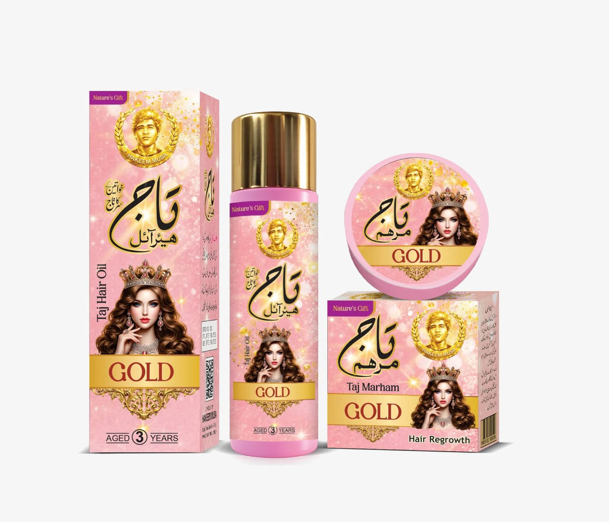 Taj Hair Oil & Marham (Gold) by Hakeem Musa